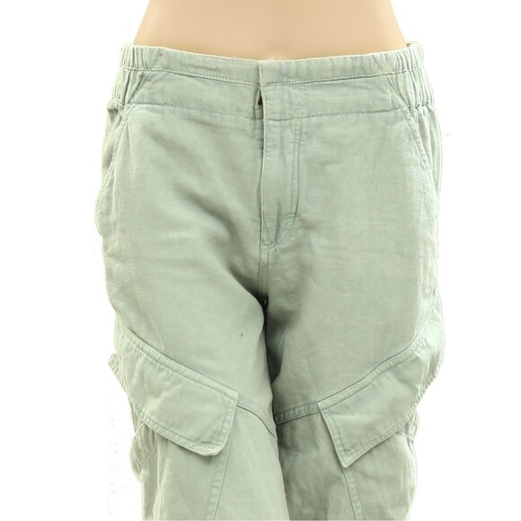 Anthropologie Pilcro Utility Cargo Pants Tapered Mid Waisted Cotton M NWD 277857 - Picture 2 of 5